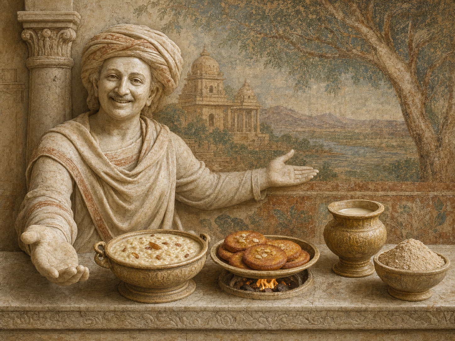 Bhumi Devi at the table