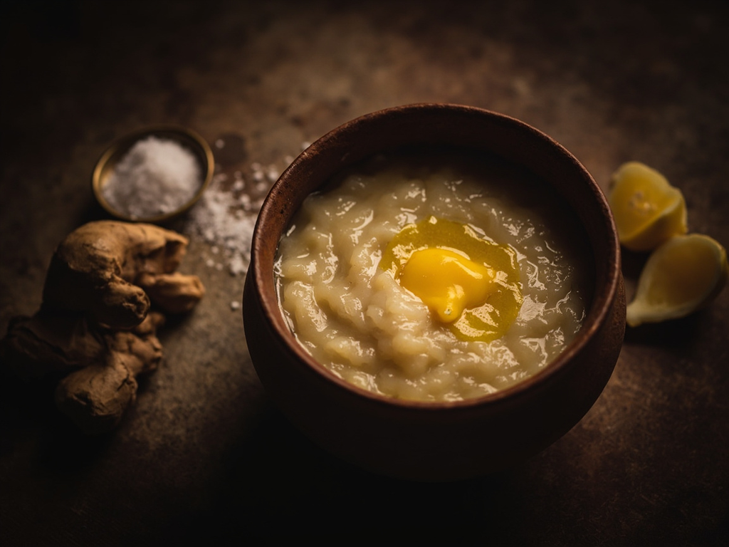 Yavāgū — daily barley porridge