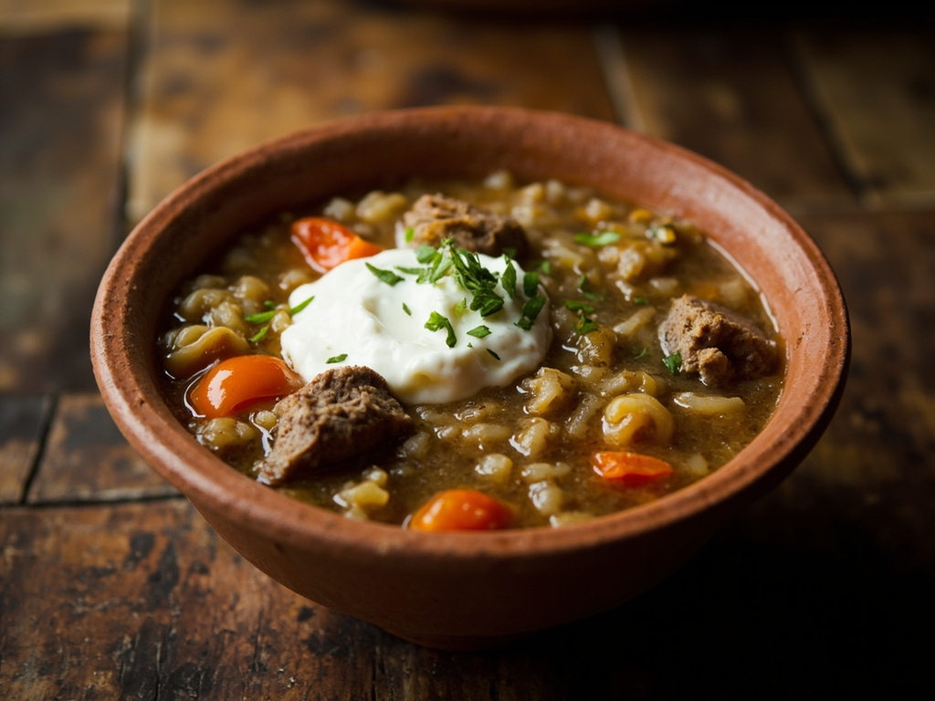 Mastava (soupe de riz au mouton)