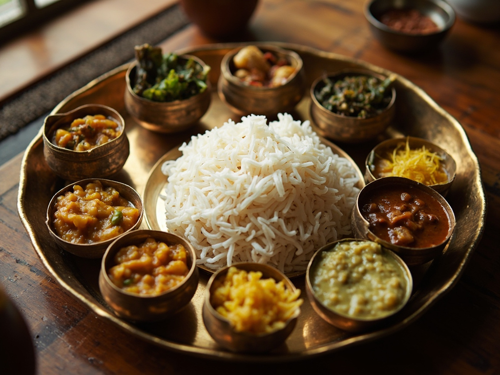 Dal bhat tarkari of the palace