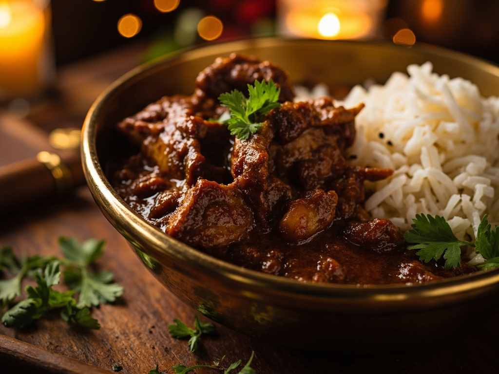 Khasi ko masu — festive goat curry