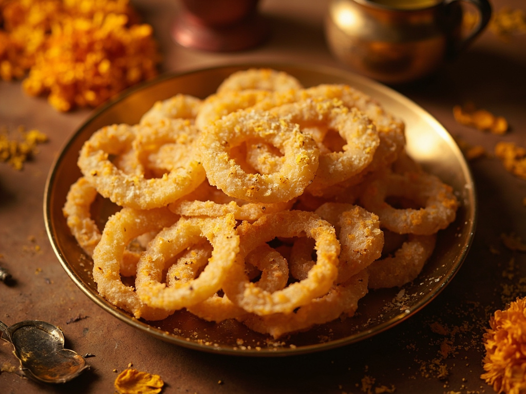 Sel roti — festive fried rice ring