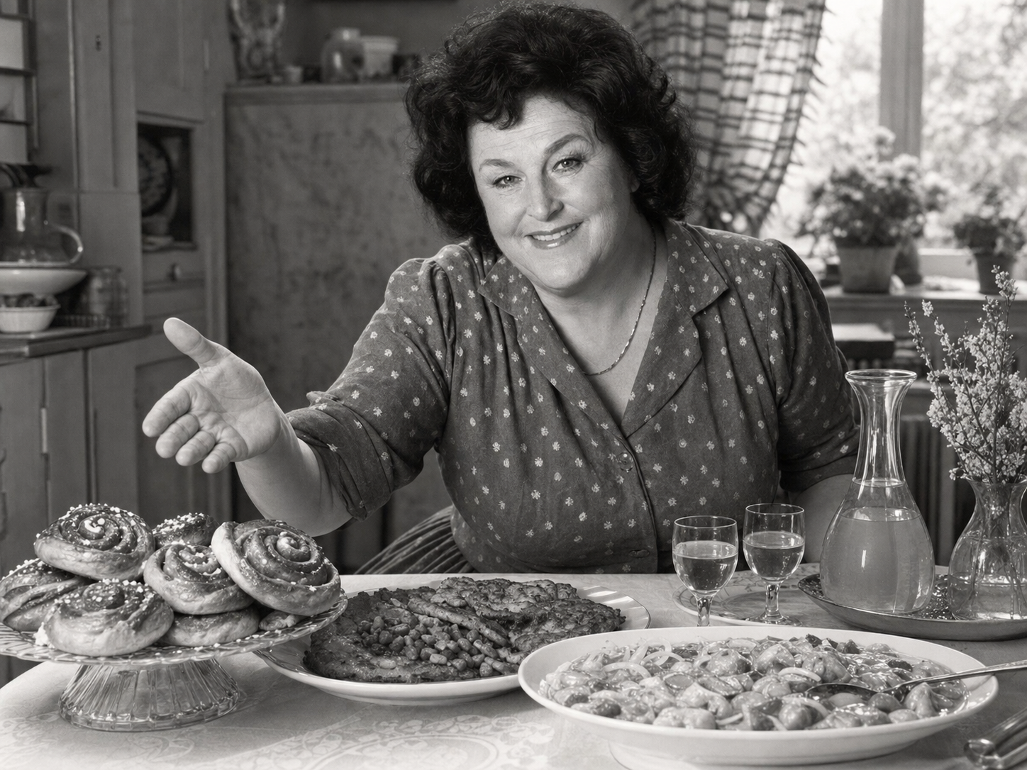 Birgit Nilsson à table