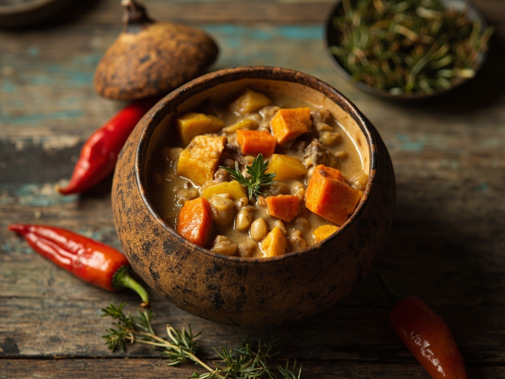 Ital stew aux gungo peas et patate douce