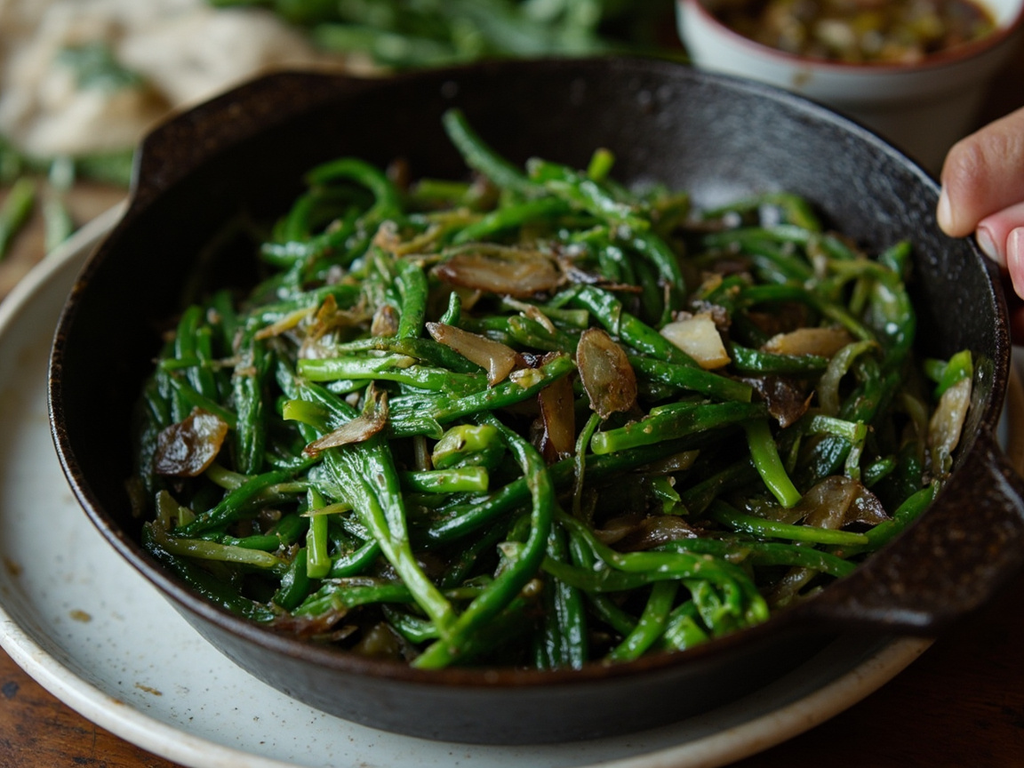 Callaloo aux feuilles et ail