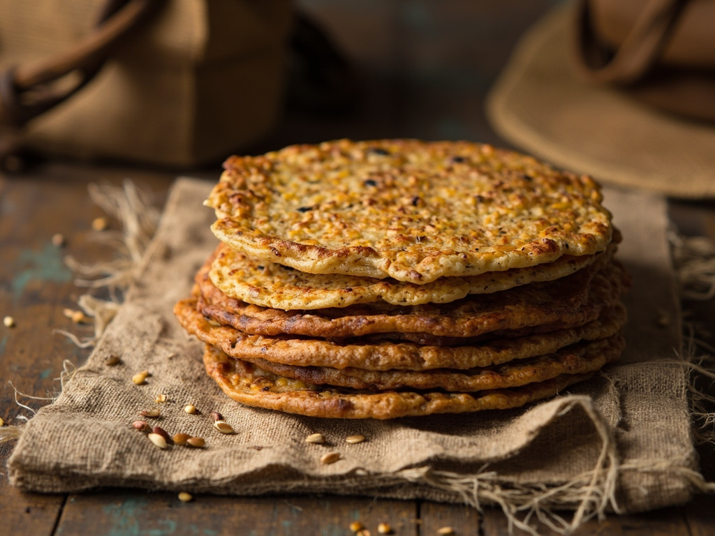 Pilgrim's millet and sesame cake