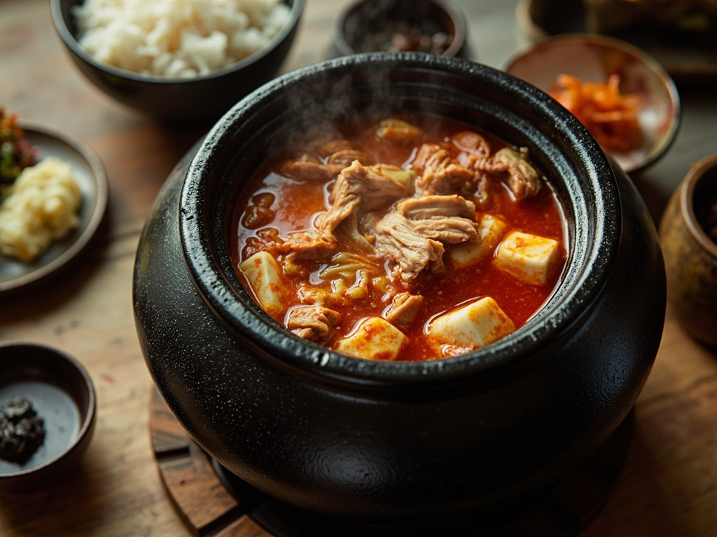 Kimchi-jjigae (kimchi stew)
