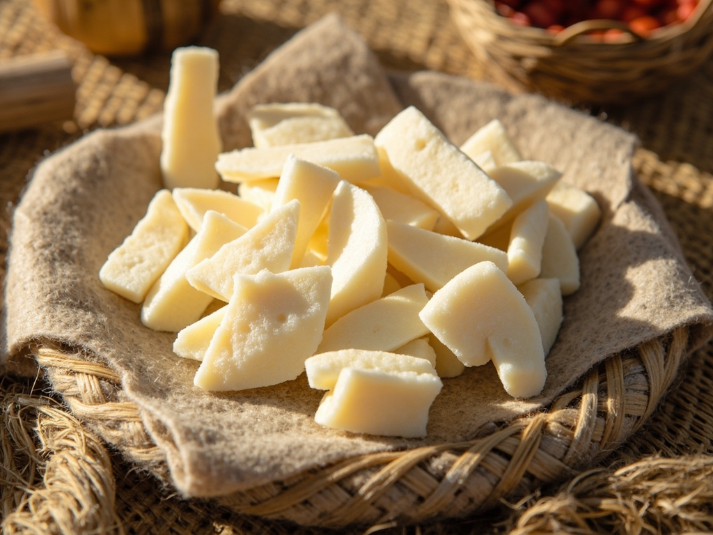 Aaruul — fromage de lait séché au soleil