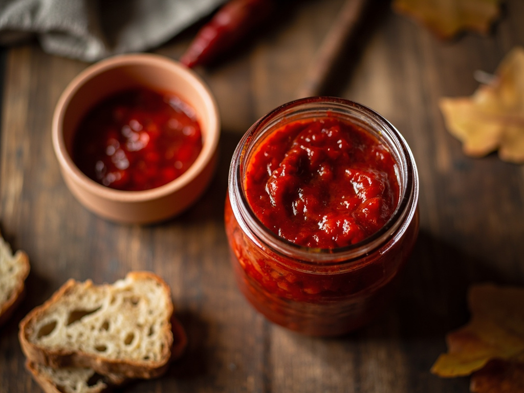 Ajvar (grilled red pepper caviar)