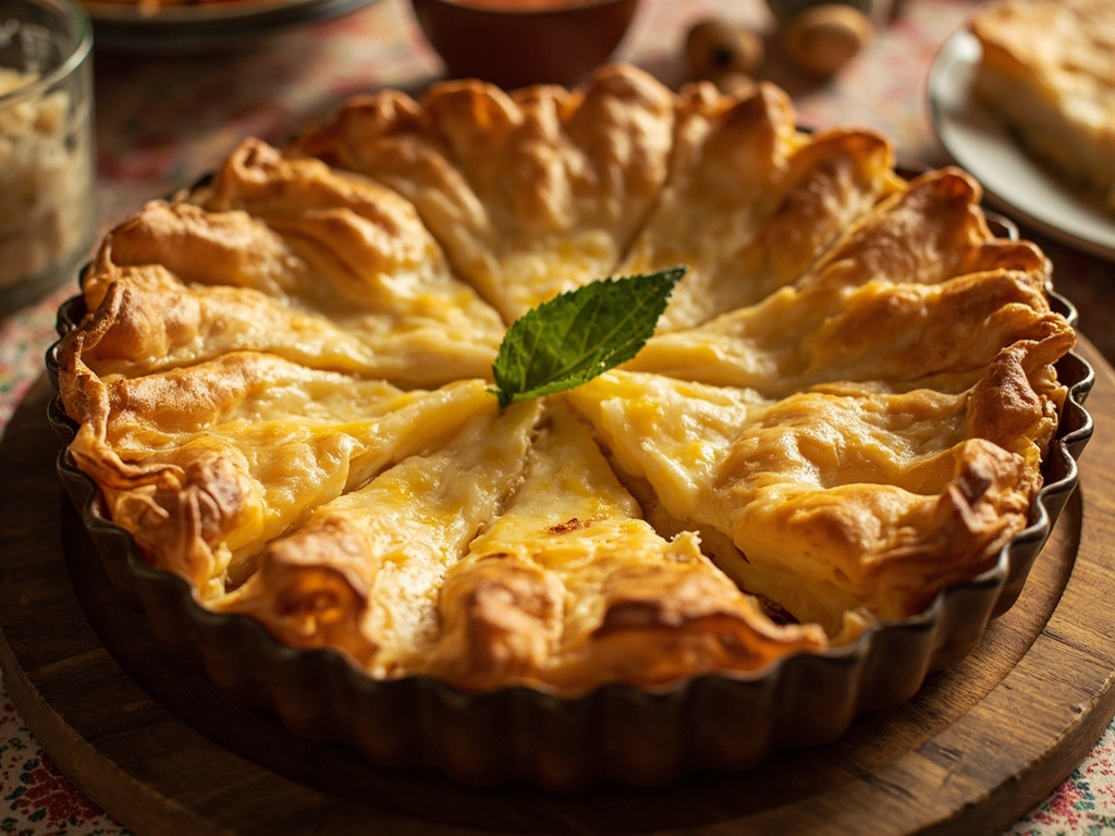 Gibanica (fresh cheese pie)