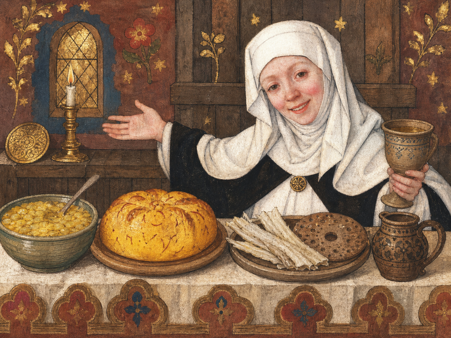 Brigitte de Suède à table