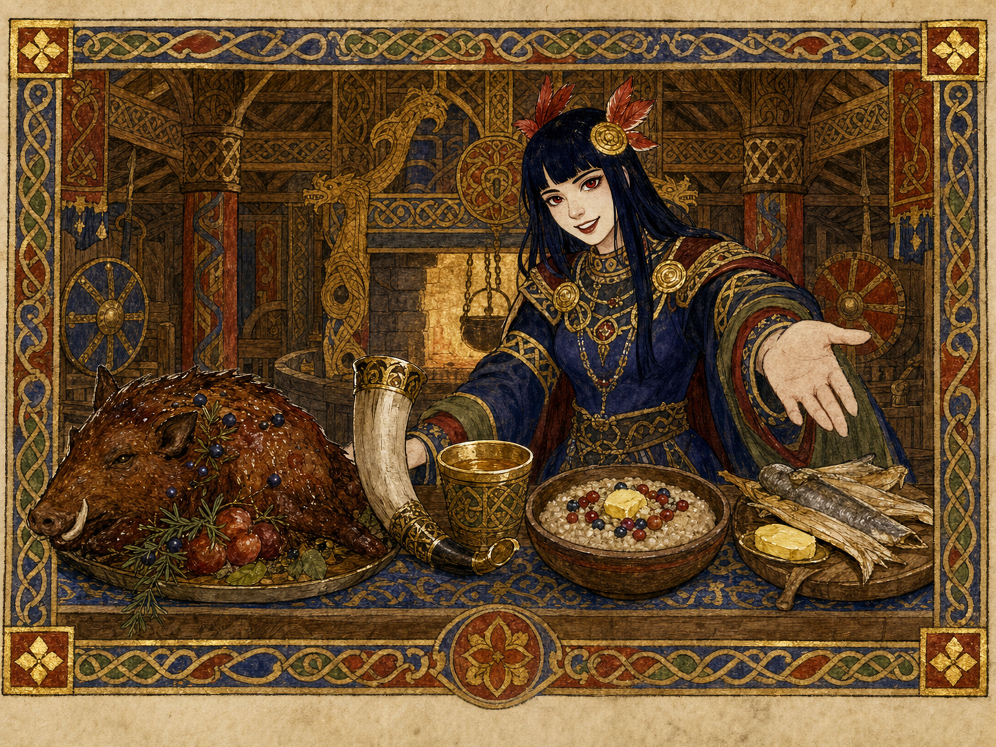 Brynhildr à table