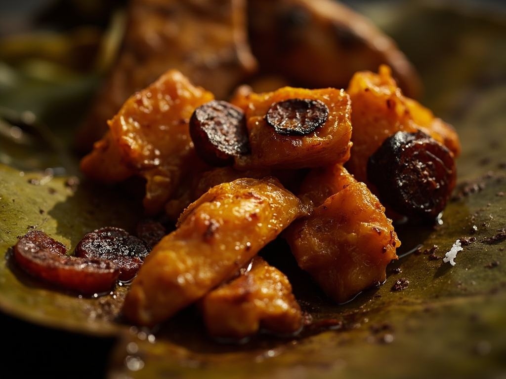 Braised Plantains in Red Oil