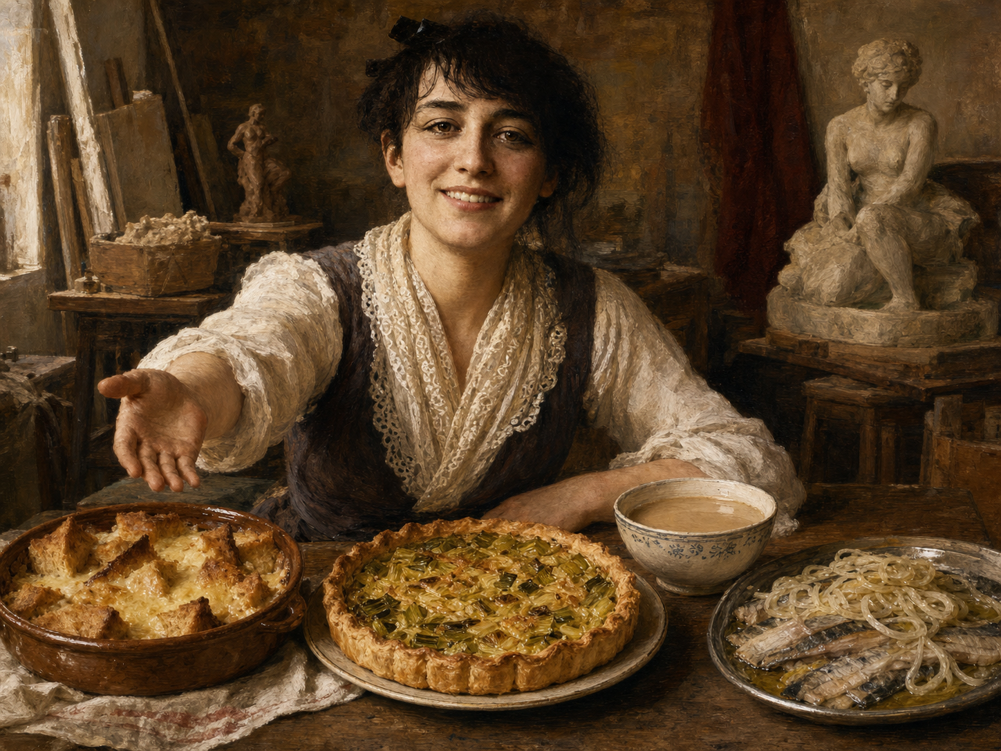 Camille Claudel à table