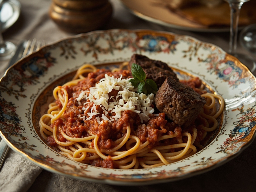 Maccheroni al ragù napoletano (macaroni Neapolitan-style)