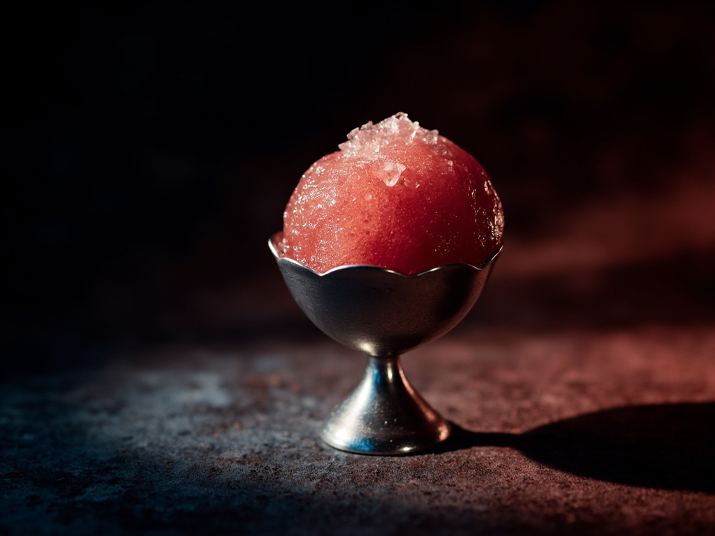 Sorbet de fruits à la neige