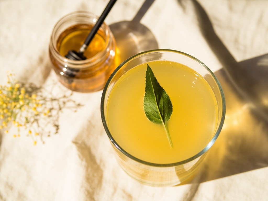 Infusion de myrte citronné et miel de bush