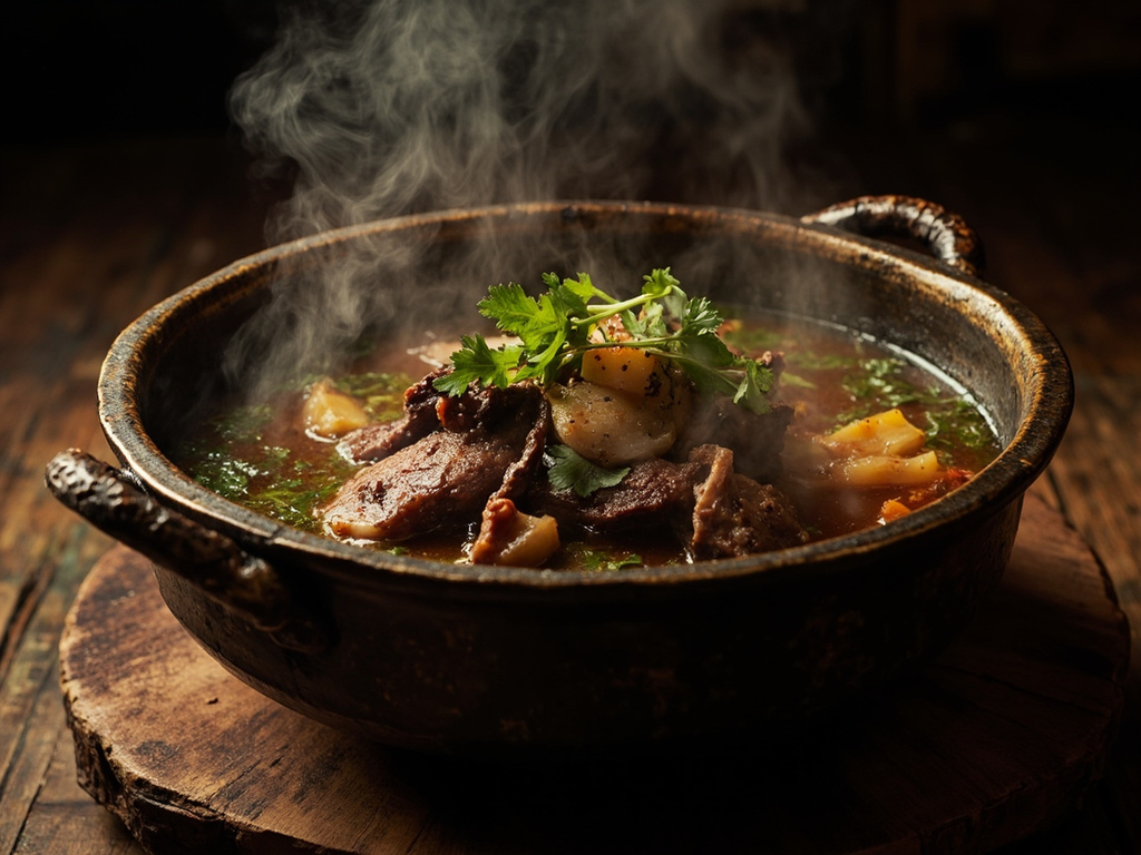 Sanglier bouilli au grand chaudron