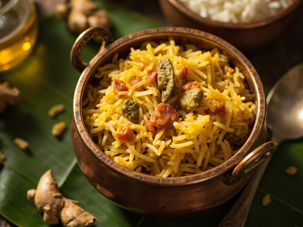 Khichari de riz et mung dal au ghee