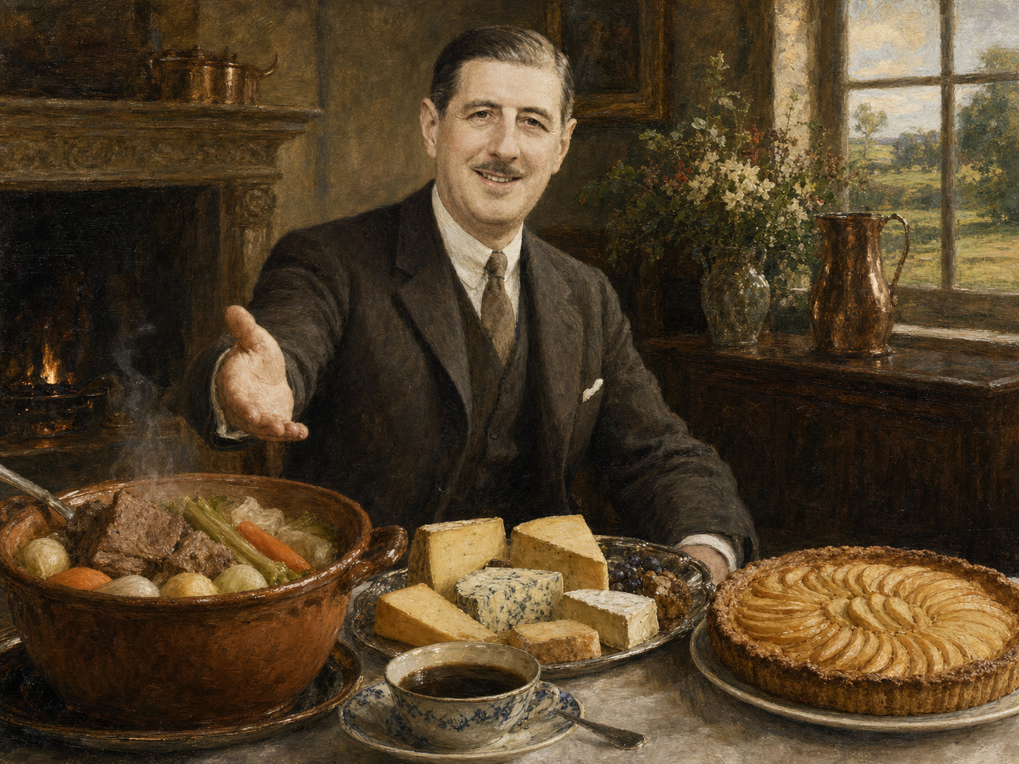Charles de Gaulle à table