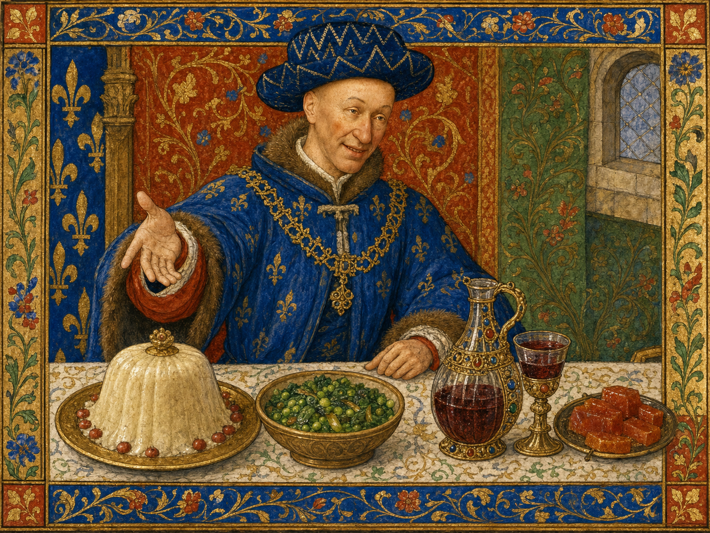 Charles VII à table