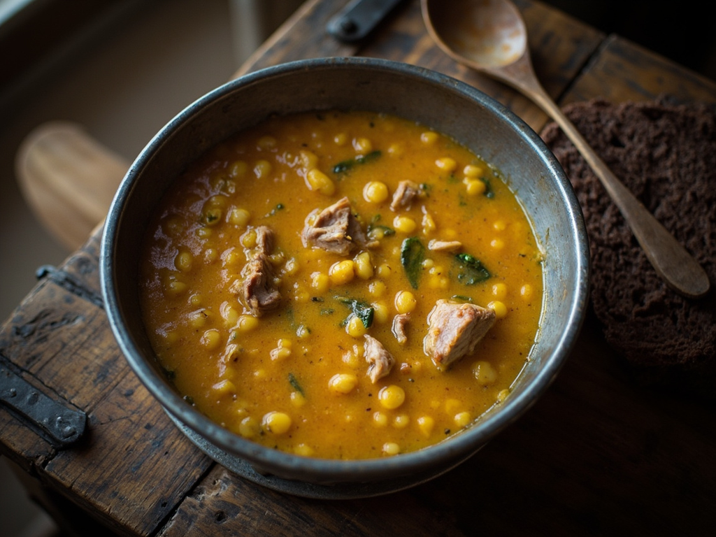 Ärtsoppa med fläsk — yellow pea soup with pork