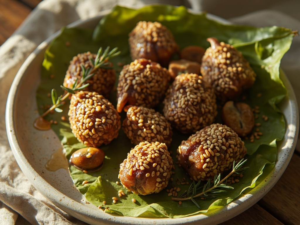 Figues du figuier sauvage au miel et sésame