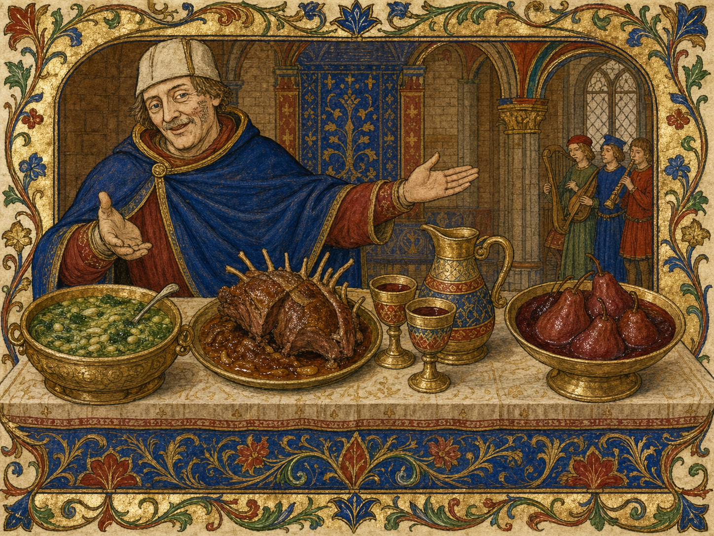 Chrétien de Troyes à table