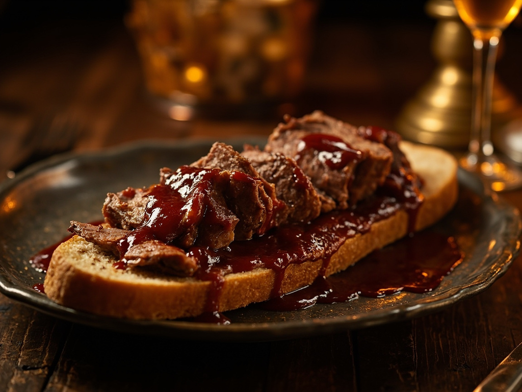 Roasted Venison with Cameline Sauce