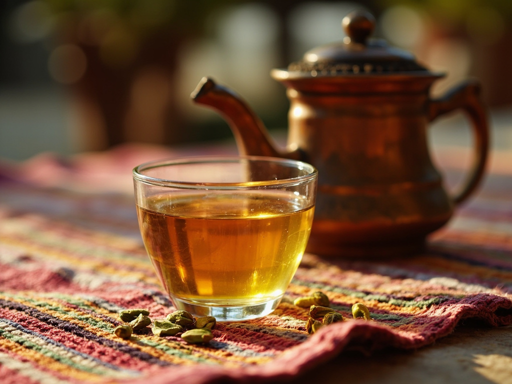 Chai sabz — thé vert afghan à la cardamome