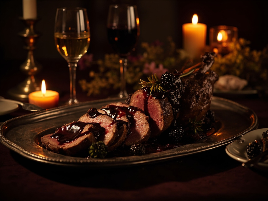 Roast Venison with Juniper, Grand Table Style