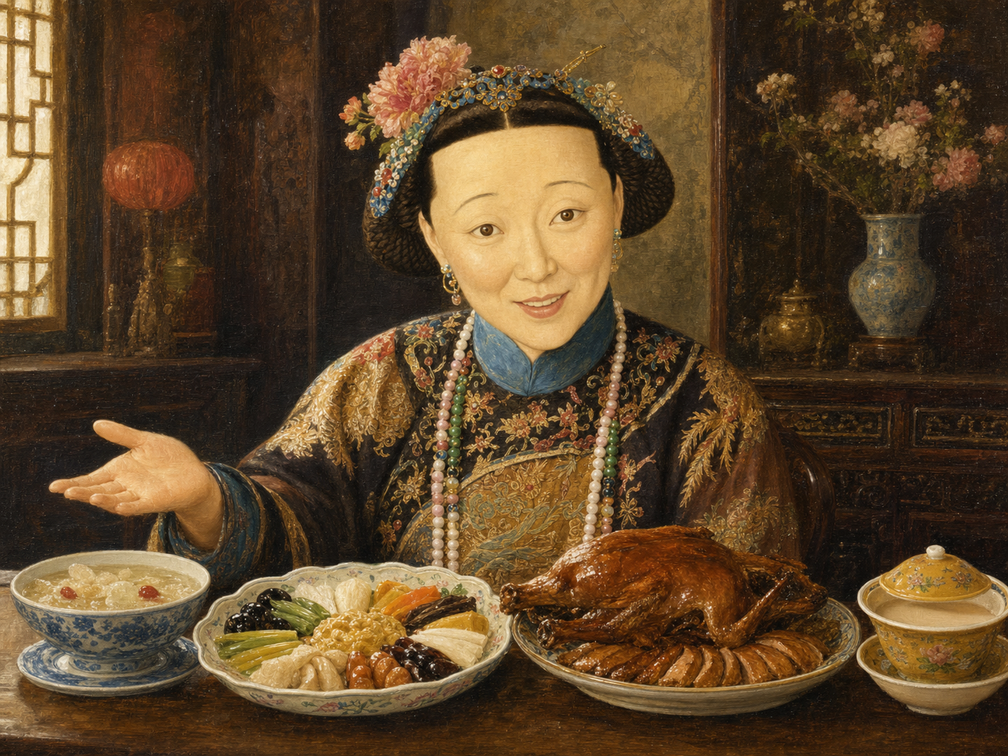Ci'an at the table
