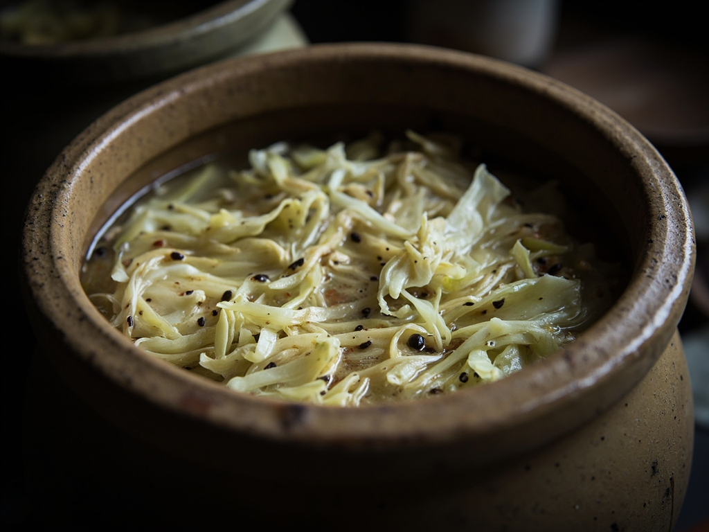 Saxon-style fermented sauerkraut