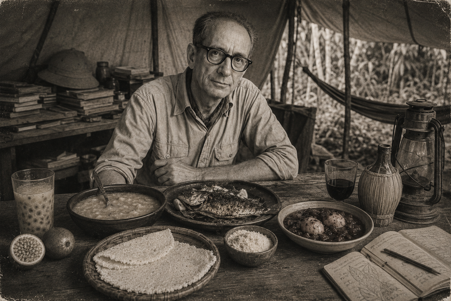 Claude Lévi-Strauss à table