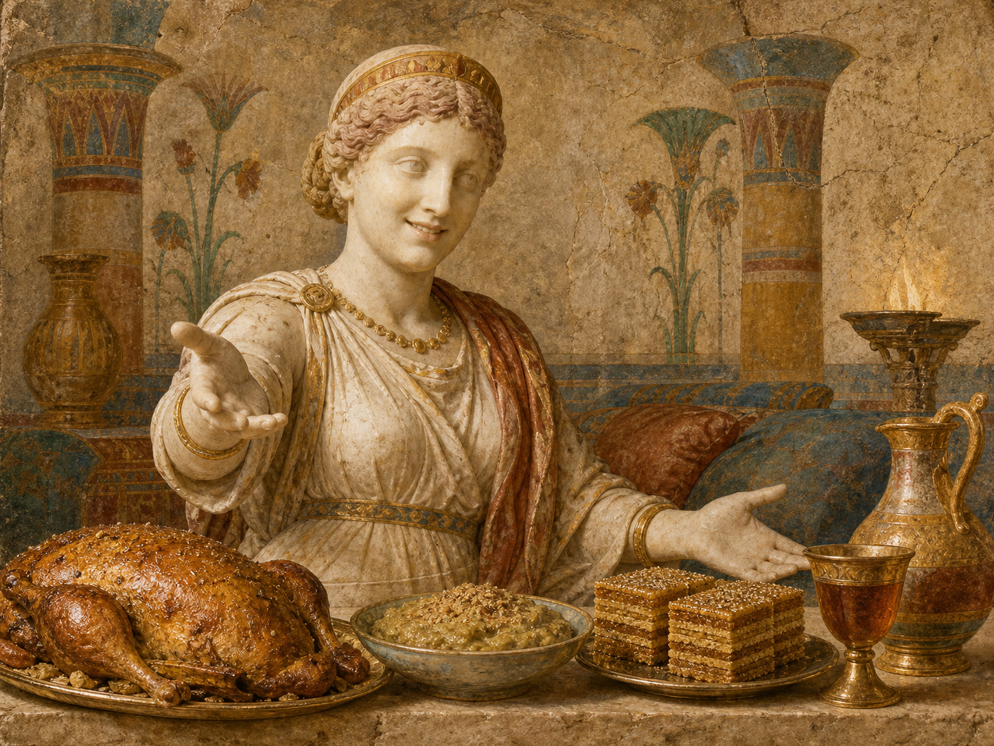 Cleopatra at the table