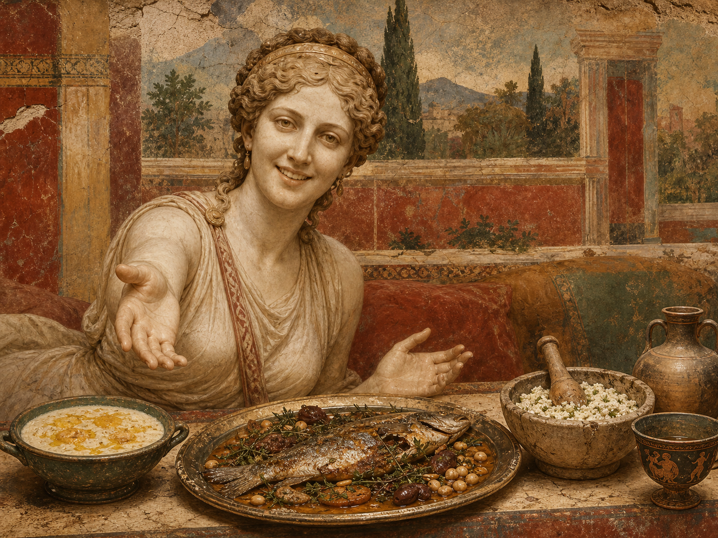 Clodia Metella at the table