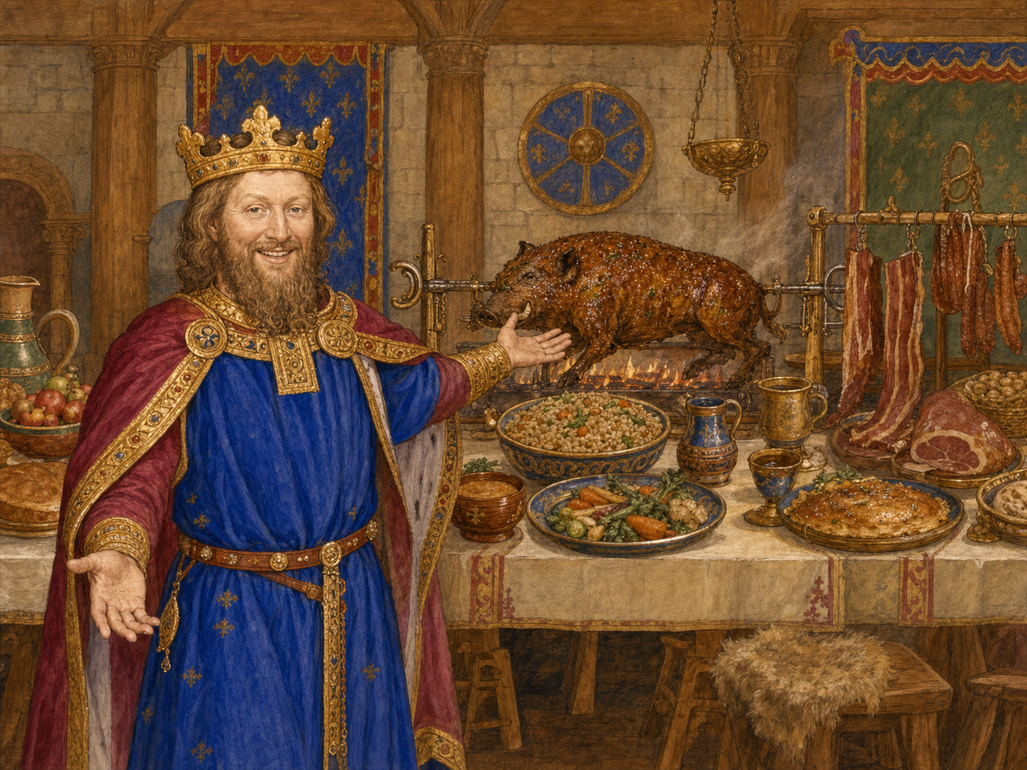 Clovis à table