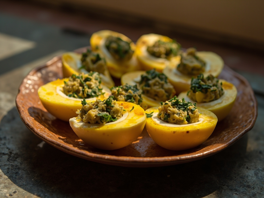 Gilded Eggs with Herbs, Against the Cursed Egg