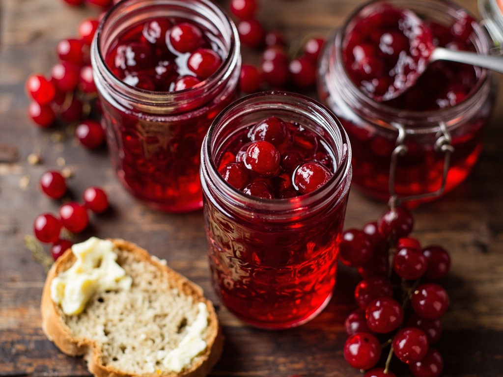 Garden red currant jelly