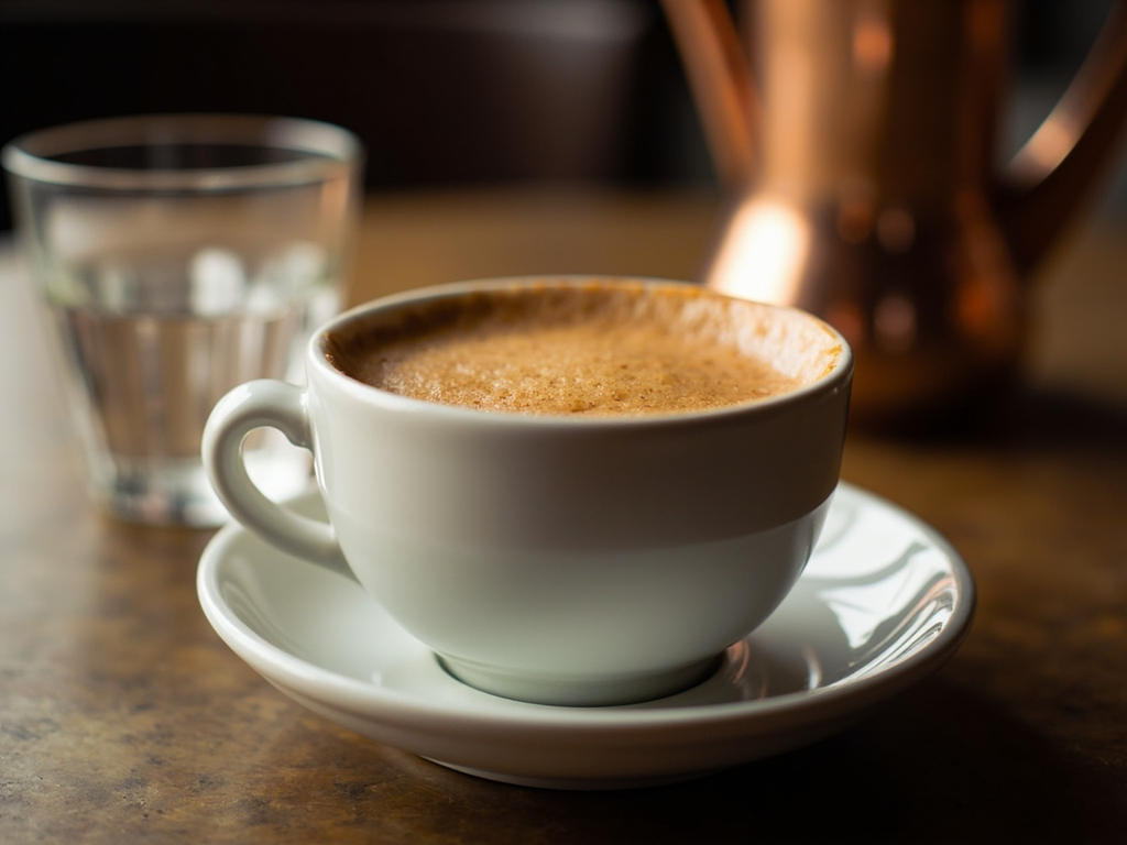 Kafés — Greek Coffee, Foam and Grounds