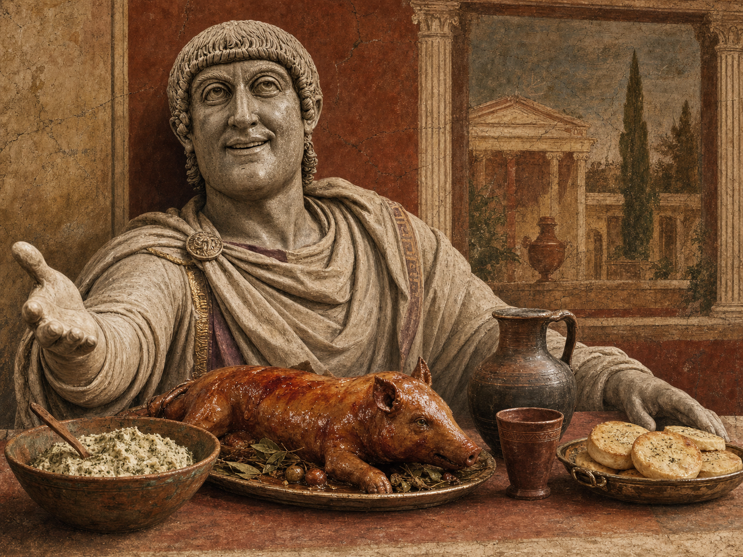 Constantin Ier à table