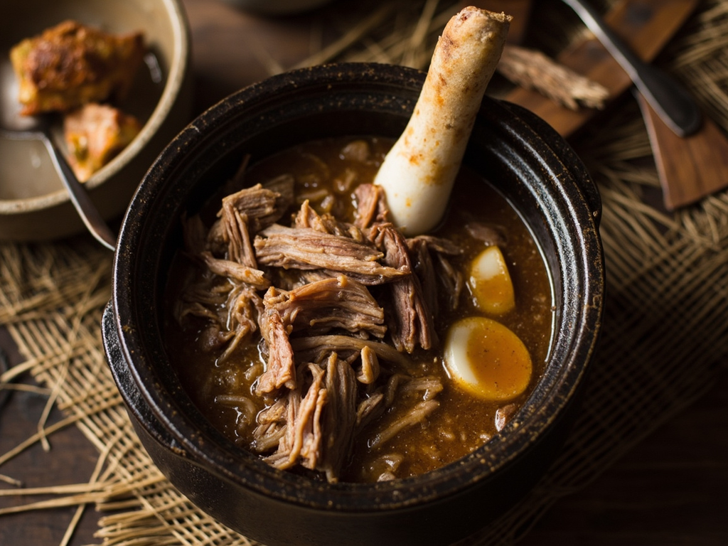 Wahaŋpi — bison broth with timpsila