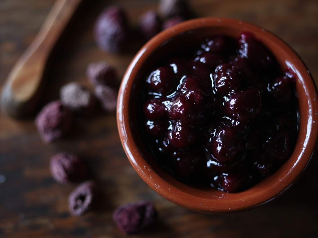 Wojápi — thick chokecherry compote