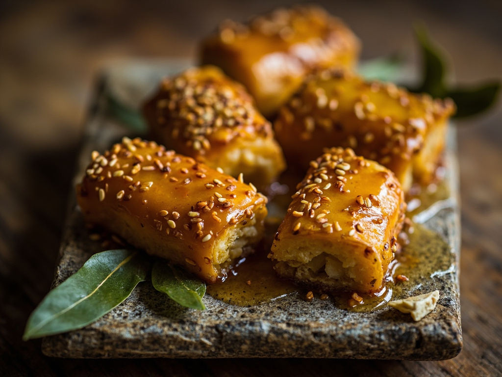 Melitoutta, gâteau de miel et sésame pour les morts