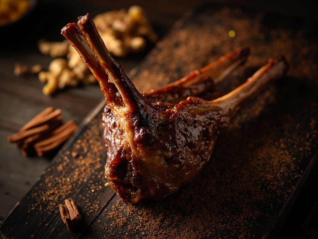 Mouton rôti du banquet (la « forêt de viande »)