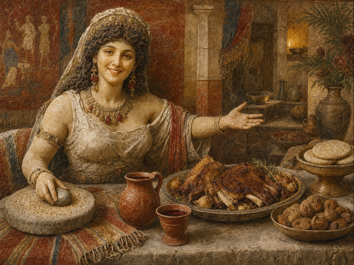 Dalila à table