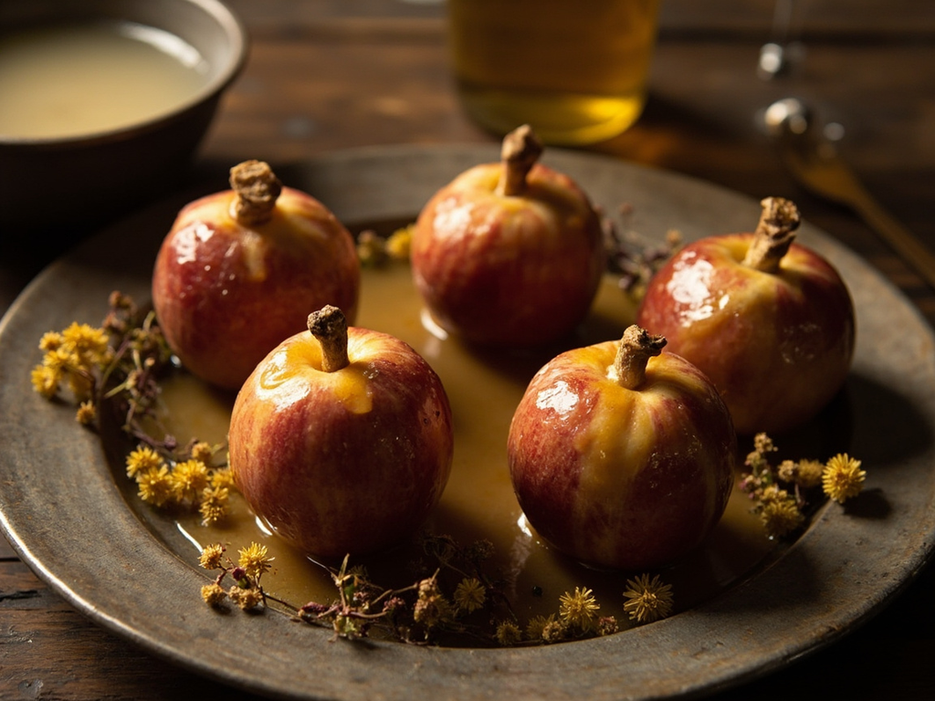 Avalon Apples with Honey and Hawthorn