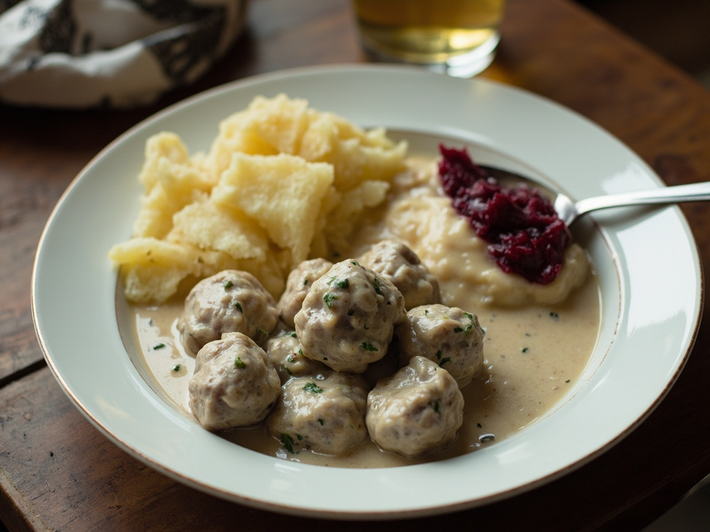 Königsberger Klopse — Königsberg meatballs in white caper sauce