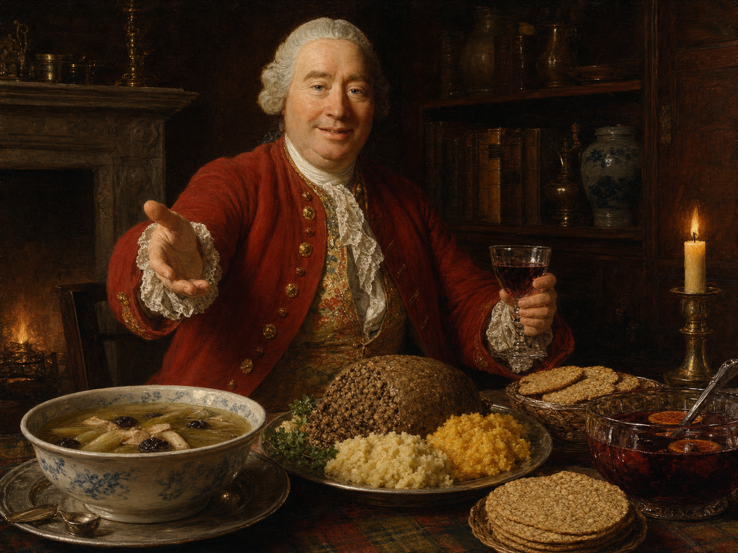 David Hume at the table