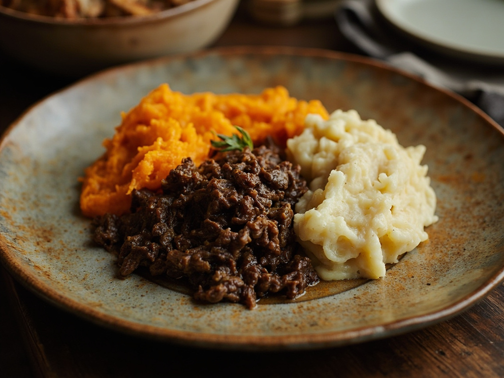 Haggis with Neeps & Tatties